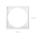 Porta Grelha Quadrada Branca 100mm Astra - Durabil - Imagem 2