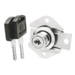 Fechadura Jomarca para Gaveta 31mm Níquel - Segura