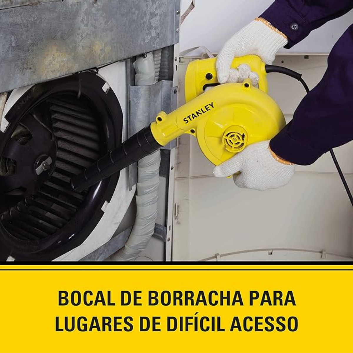 Design sem nome (81) Soprador de Ar Elétrico 500W 220V SPT500 Stanley - Versatilidade e Potência para Limpeza Eficiente - Imagem 5