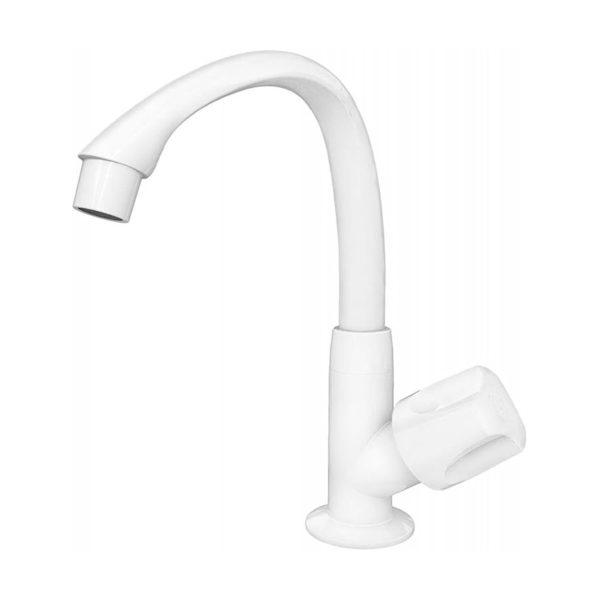 Torneira Tigre Bancada Bica Móvel 1/2 Orbe Branca