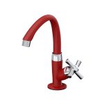 Torneira Tigre Lavatório Bica Móvel Vermelha