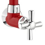 Torneira Tigre Cross Parede Bica Móvel Vermelha - Imagem 4